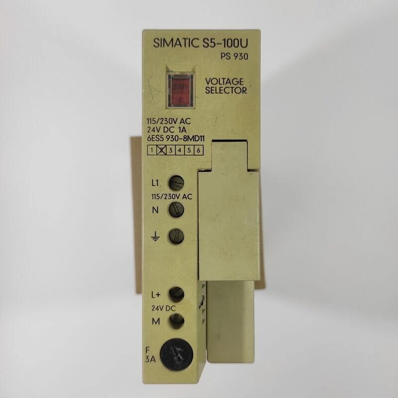 ▀▄▀▄▀  SIEMENS S5 SIMATIC S5-100U POWER SUPPLY – 6ES5 930-8MD11 - 6ES5930-8MD11 - Imagen 1 de 1