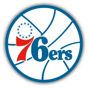 Philagelphia 76ers NBA Basketball Logo Car Bumper Sticker Decal - 3'' or 5'' - Picture 1 of 1