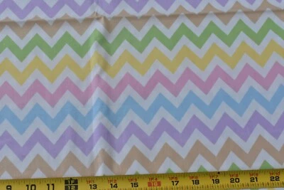26" Long, Colorful Chevrons on Quilt Cotton, Kaufman/Ann Kelle/"Remix", N3084 - Image 1 of 4