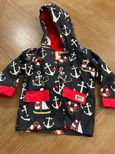 Impermeabile Lazy One 2T Navy con ancore e barche a vela - Foto 1 di 4
