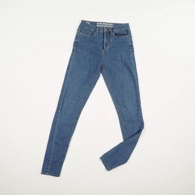 C&A Damen Jeans Hose Gr. 34 blau super skinny five Pocket Pants high rise Baumwo - Bild 1 von 4