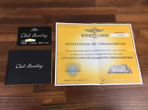 Breitling Garantie Paper + ID card & Booklet + Free Post - Picture 1 of 9