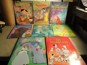Lot Of 8- Walt Disney Classics (A Big Golden Book Collection) - Vintage - Picture 1 of 15