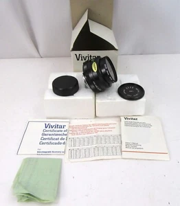 Vivitar 28mm F2.8 For Minolta M/MD in Box w/ all Paperwork B1 - Picture 1 of 14