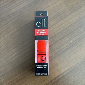 ELF - GLOW REVIVER LIP OIL - BRAND NEW - 7.6ml Red Delicious