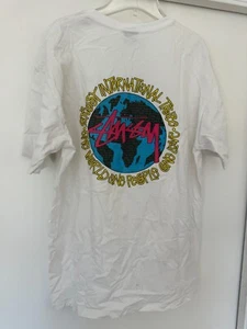 Stussy International One People One Love Tee T-Shirt White - Picture 1 of 3