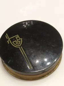 1930's Art Deco Max Factor Rouge Blondeen Society Makeup Compact - Picture 1 of 4