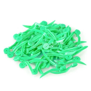 Cuñas de polietileno de plástico dental de 100 piezas con orificios para dentista dental S-pequeña popa redonda - Imagen 1 de 5