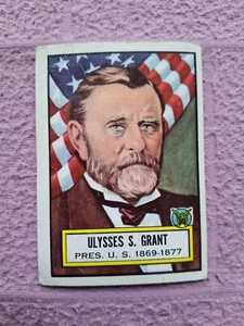 1952 TOPPS LOOK N SEE #7 ULYSSES GRANT PRESIDENT corner crease - Picture 1 of 2