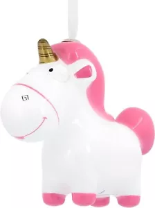 UNICORNO Hallmark Cattivissimo Me Fluffy UNICORNO Decoupage Ornamento Natale Nuovo con etichette - Foto 1 di 1