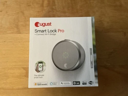 August Smart Lock Pro Silver ASL-03 + Connect Wi-Fi Bridge Nuevo Foto 1 de 1