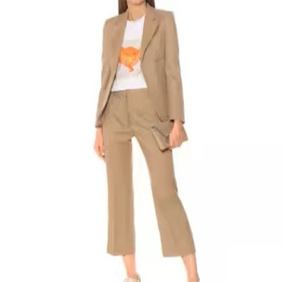 NWT Stella McCartney Carlie High Rise Kick Flare Pants Camel Size IT44/US8 - Image 1 of 4