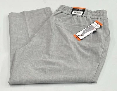 Hilary Radley Women's Pull-On Ankle Pants, Heather Gray, Size XXL - Image 1 of 4