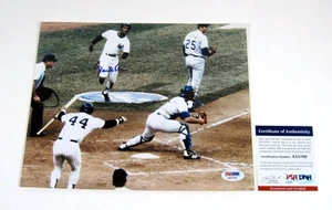 Paul Blair Signed 8 x 10 Photo Yankees Base Running PSA/DNA Auto - Picture 1 of 3