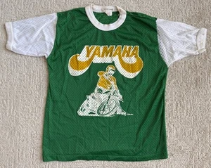 Vtg 70’s 80’s Kids Yamaha Jersey Dirt Bike Motorcycle Fits Men’s Small (Short) - Picture 1 of 6