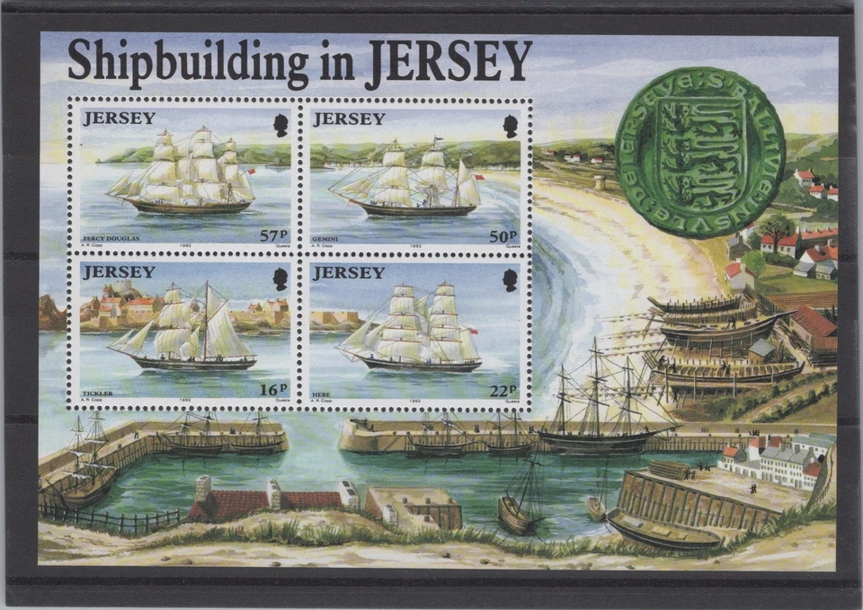 Jersey 1992 Shipbuilding XF Mint Never Hinged - Image 1 of 1