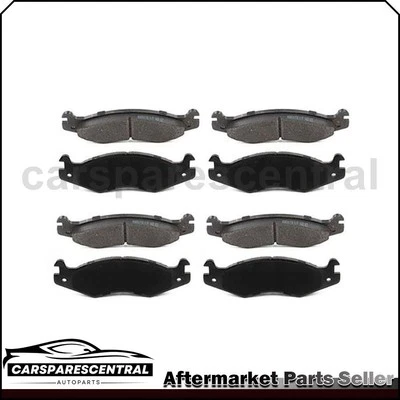 Front Rear Semi-Metallic Brake Pads Fits 2000 2001 1992 1993 AM General Hummer - Image 1 of 4