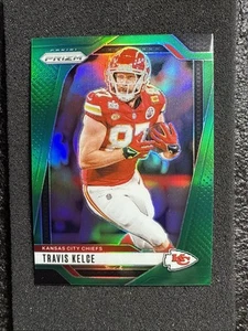 2024 Panini Prizm Football Green Prizm #140 Travis Kelce Kansas City Chiefs - Picture 1 of 2