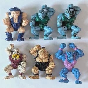 Vintage Matchbox Monsters In My Pocket MIMP Wrestlers x 6 - Picture 1 of 6