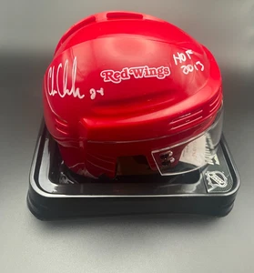 DETROIT RED WINGS #24 AUTOGRAPHED Signed RED Mini helmet HOF 2013 JSA! - Picture 1 of 3