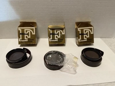 Vintage Nikon Nikkor F 52mm Close-Up No. 0, 1, & 2 In Original Boxes & Cases - Image 1 of 4