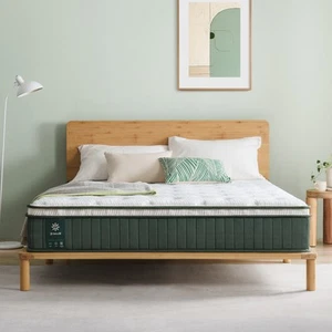 Zinus Green King Single Mattress Chiro Pocket Spring Medium Foam - Picture 1 of 8
