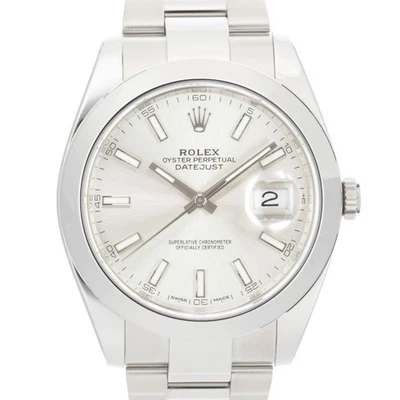 Rolex Datejust 41 126300 plata garantía 2018 caja/papel Foto 1 de 4