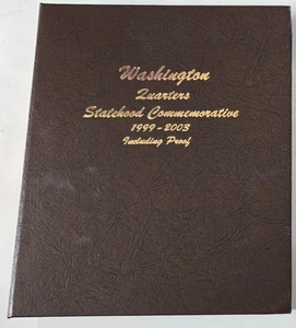 75 Unc Quarters with Dansco Album Washington Statehood Commemorative 1999-2003 - Picture 1 of 7