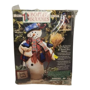 Dimensions Bottle Buddies Mr. Chilly Snowman 17" Craft Project Kit 18097 1996 - Picture 1 of 7