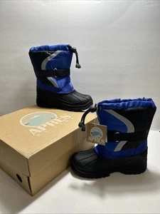 Neu Jungen Apres by Lamo AY2282PK Kinsley schwarz & blau Snowboots Größe 1 NEU im Karton - Bild 1 von 21