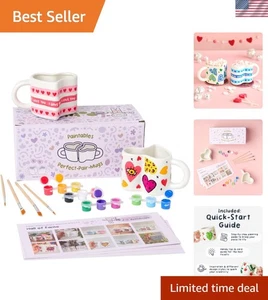 Kit pittura coppia tazze a forma di cuore - Foto 1 di 8