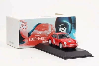 1:43 Spark Porsche 911 2.0 #47 1966 Eberhard Mahle Red Museum Map - Immagine 1 di 4