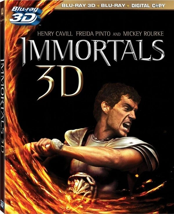 IMMORTALS 3D (3 Disc Combo Pack) Blu-ray+3D+Digital Disc / NEW SEALED  - Image 1 of 1