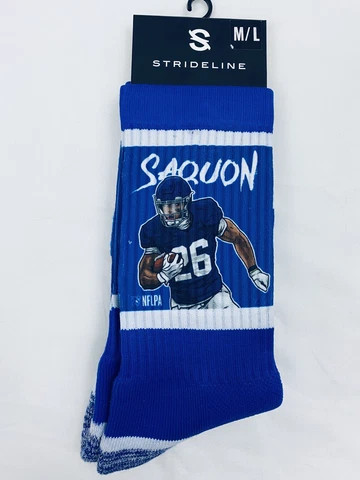 Saquon Barkley New York Giants Crew Socks Strideline Premium Player M/L 8-12 New Cover