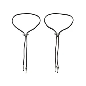 Bolo Tie for Men Teens Cowboy Western Cowgirl Alloy Sweater Shirt Decors Necktie - Picture 1 of 9