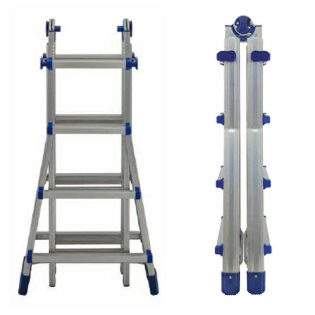 FACAL Brico Blu 4,9m Scala Telescopica in Alluminio - Blu