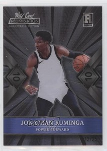 2021 Wild Card Alumination Green Foil 10 Stripe /25 Jonathan Kuminga Rookie RC