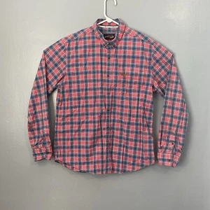 USPA US Polo Assn. Camisa Denim Co Para Hombre XL Manga Larga Roja A Cuadros Abotonada Informal - Imagen 1 de 12