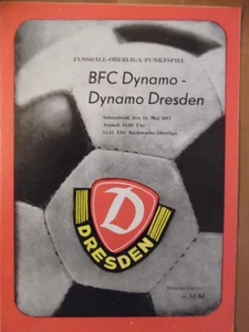 Dynamo Dresden - BFC Dynamo 16.5 1981 Fußball-Oberliga Fußballprogramm 18 - Picture 1 of 1