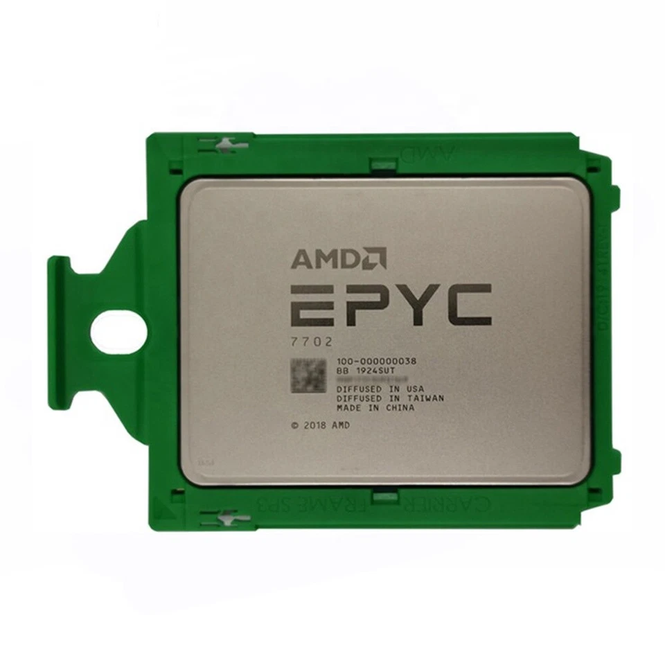 AMD EPYC 7702 Dell Locked 64C 2GHz 3.35GHz 256MB Socket SP3 2P 200W - Image 1 of 1