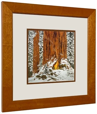 Impressão artística Bev Doolittle "Dia de Natal dê ou leve uma semana" fosca e emoldurada WSS - Imagem 1 de 2