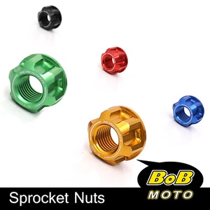 Billet SPOKE6 M10 Rear Sprocket Nuts For Kawasaki ZRX1200 S/R  01-08 07 06 05 04 - Picture 1 of 12