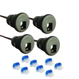 DekLights® DIY Line Deck Step Riser light 4pk  Replaceable LED bulb unlike Trex - Picture 1 of 15