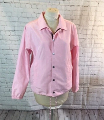 NWT Edgar + Ash Jacket WIndbreaker Pink Snaps up Medium Foto 1 de 4