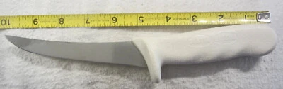 5" Dexter Russell  Curved Boning Knife White Polypropylene Handle VTG kitchen - Image 1 of 3