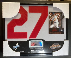 Kevin Brown AUTO~PLAQUE /150 Absolute Signing Bonus 2002 Framed Autograph Jersey - Picture 1 of 4