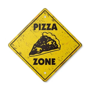 Pizza Vintage Crossing Sign Xing Plastic Rustic new parlor shop pizzeria restaur - Picture 1 of 4