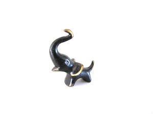 Vintage Walter Bosse Baller Miniature Elephant Figurine Bronze Austria : 1" - Picture 1 of 5