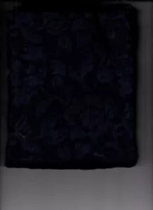 1 yard fabric burnout velvet navy nylon spandex 54" wide - Picture 1 of 1