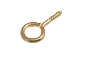 48 X Screw In Eye Closed Hooks Fixing Hanger ( No.4 ) 2.5mm X 25mm Eb - NEW Ones - Picture 1 of 1